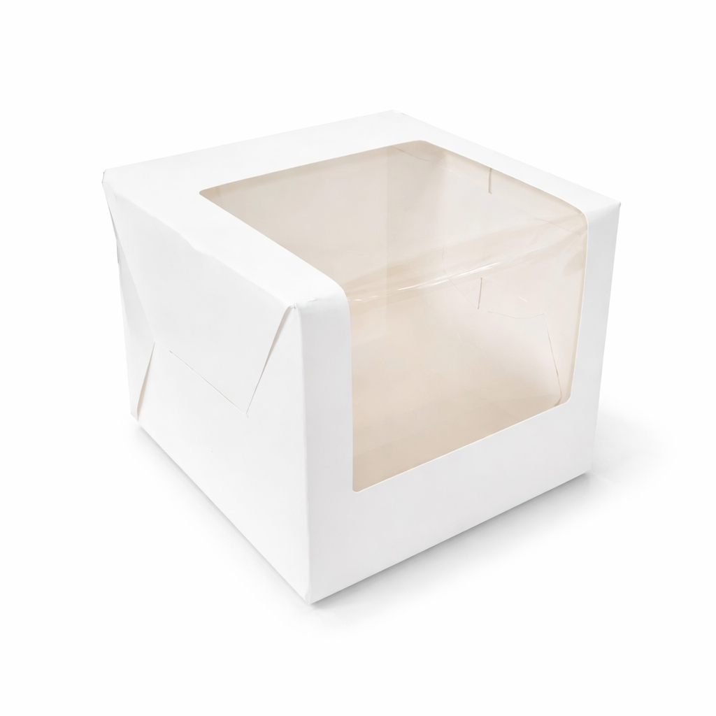 White Tall Cake Box for 1 kg-10x10x7 inch