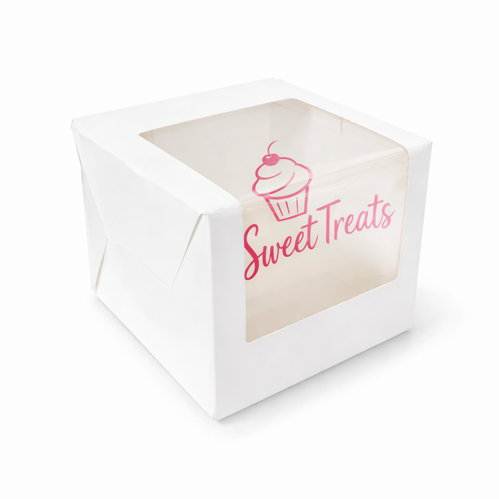 White Tall Cake Box for 1 kg-10x10x7 inch