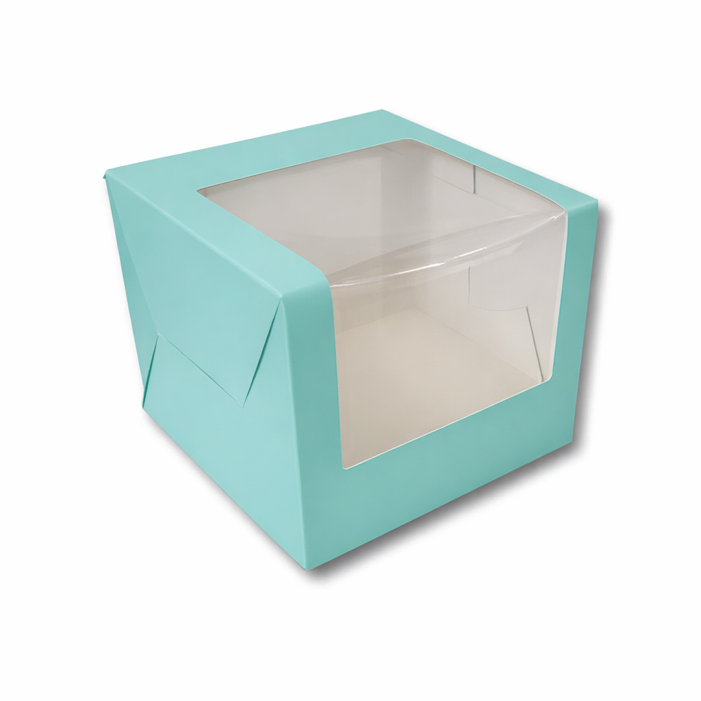 Green Tall Cake Box for half kg-8x8x7 inch