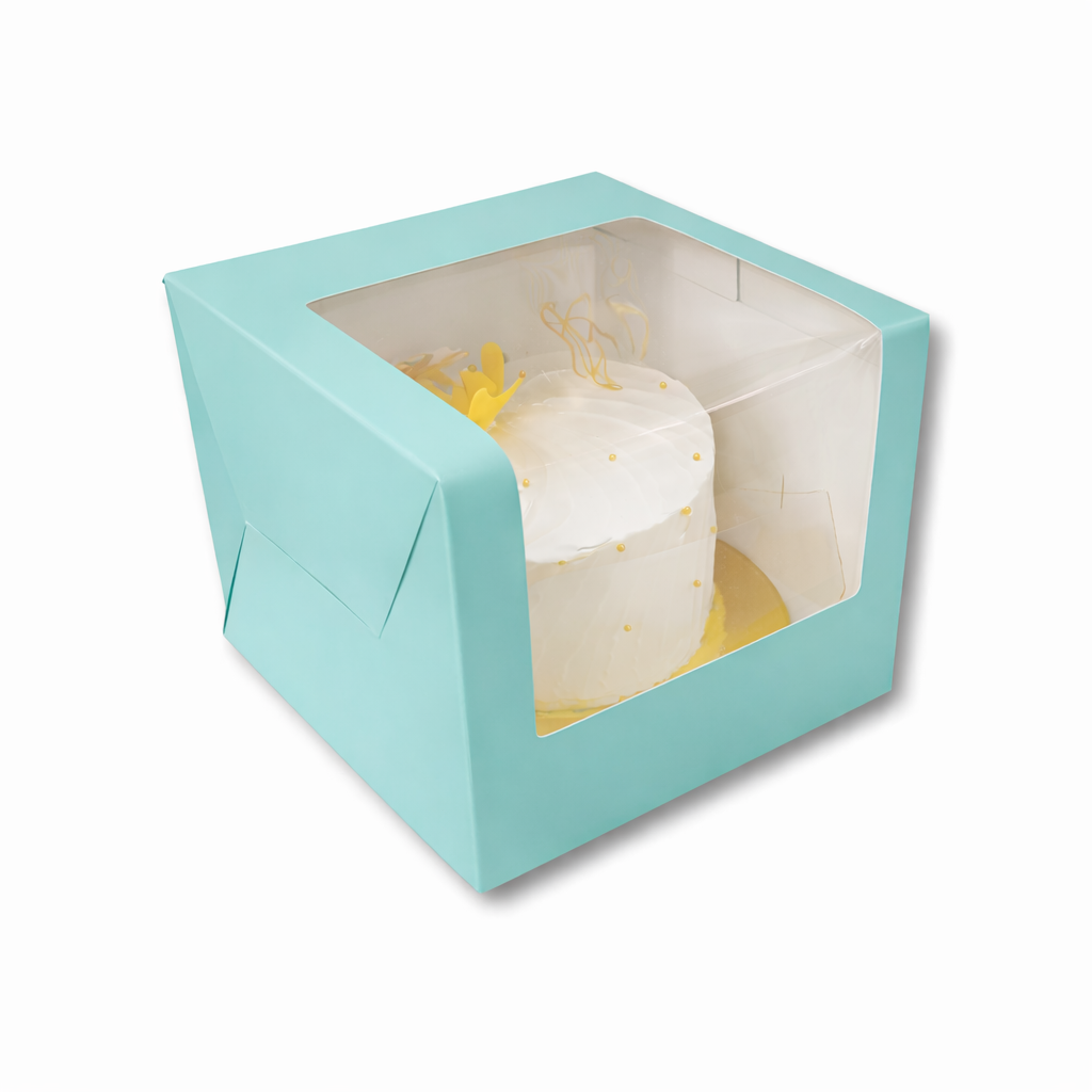 Green Tall Cake Box for half kg-8x8x7 inch