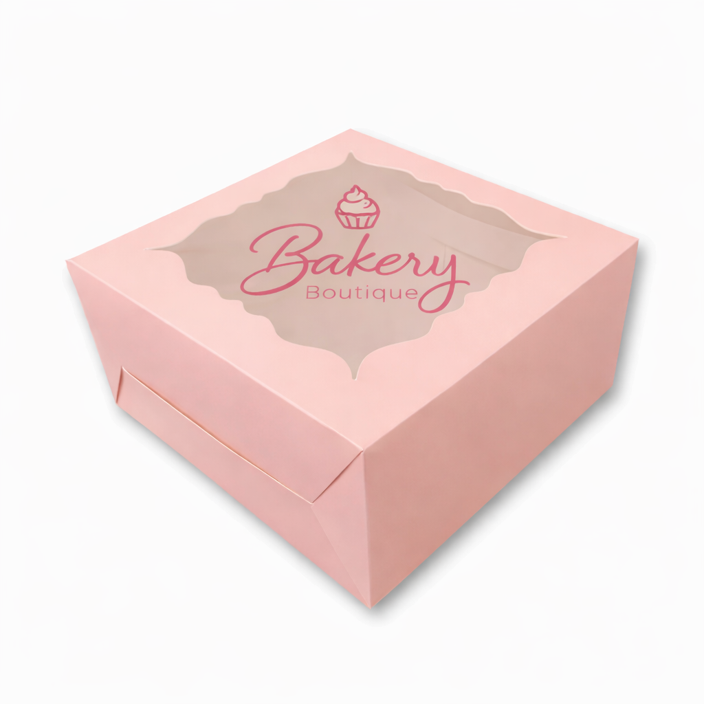 Peach Cake Box for 1kg-10x10x5 inch