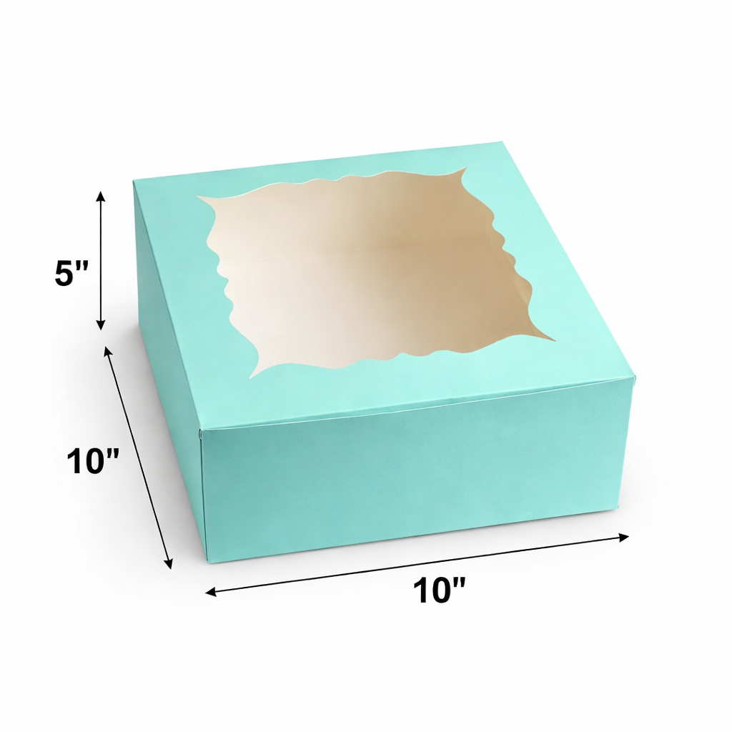 Pastel Green Cake Box for 1kg-10x10x5 inch