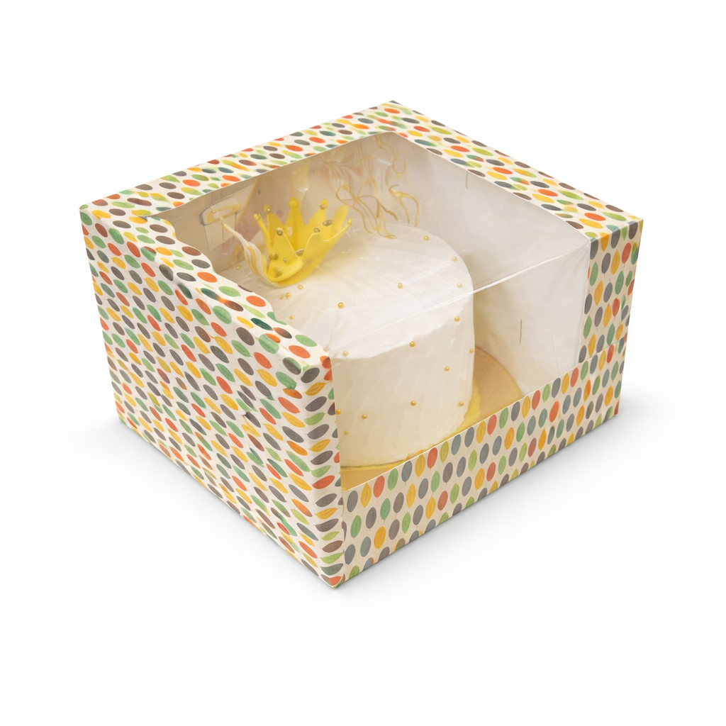 Boho Cake Box for 1kg-10x10x5 inch