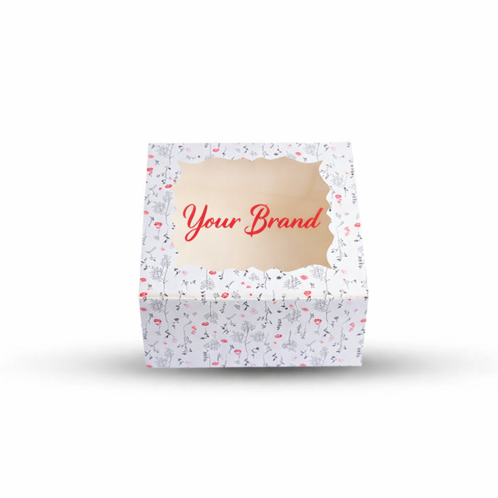 Floral  Cake Box for 1kg-10x10x5 inch