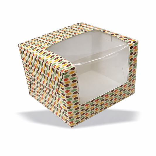 Boho Tall Cake Box for 1 kg-10x10x7 inch