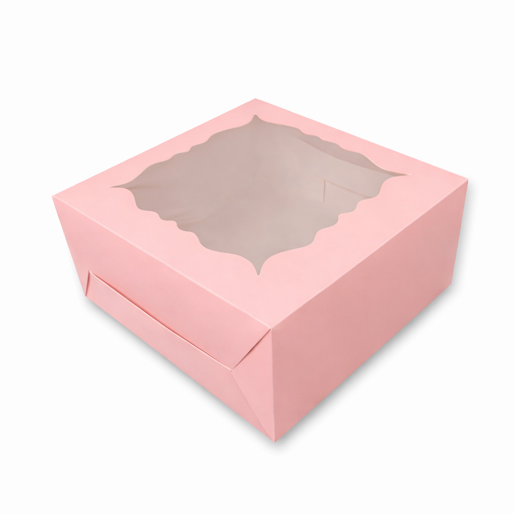 Peach Cake Box for 1kg-10x10x5 inch