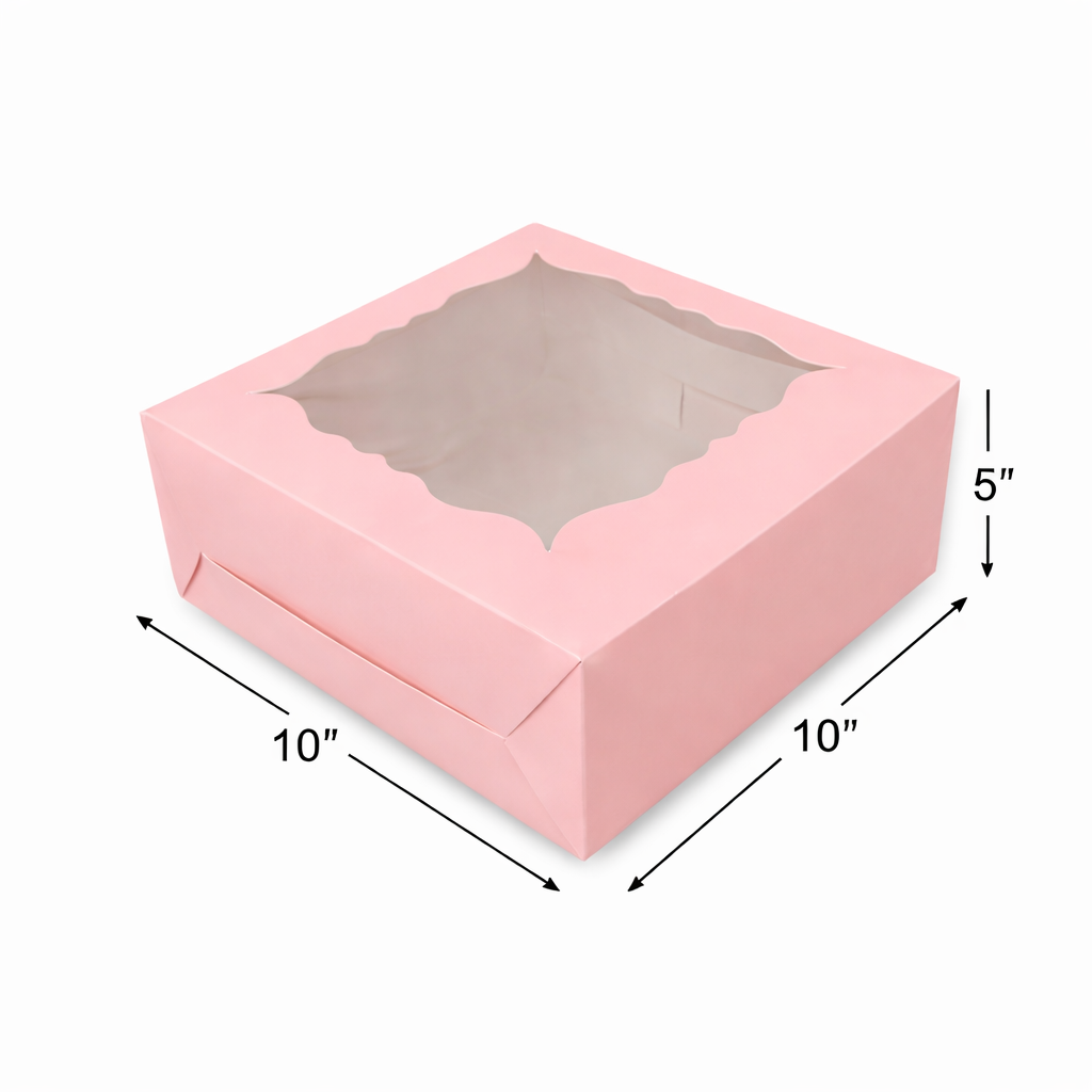 Peach Cake Box for 1kg-10x10x5 inch
