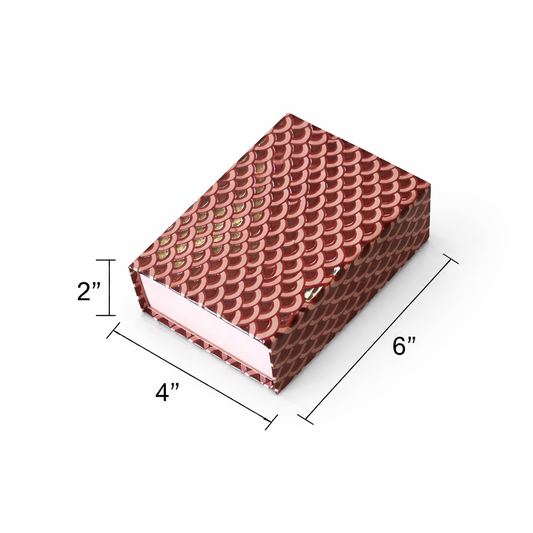 Rose Gold Foil Rigid Magnatic Box (6x4x2 inch)