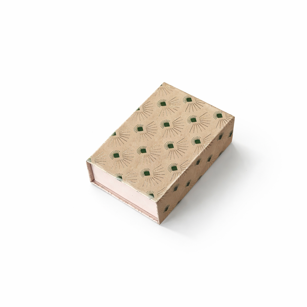 Golden Blush Gold Foil Rigid Magnatic Box (6x4x2 inch)
