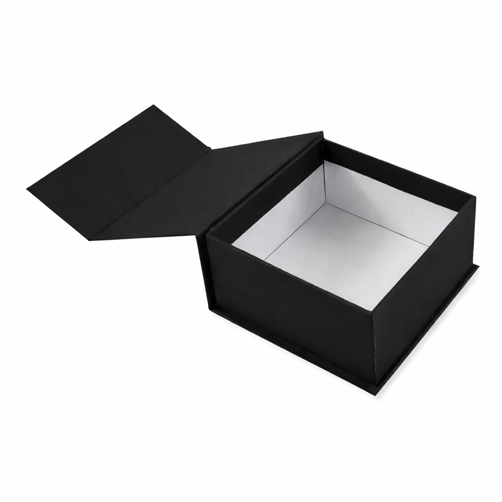 Black Magnetic Rigid Hamper Box (6x6x2 inch)