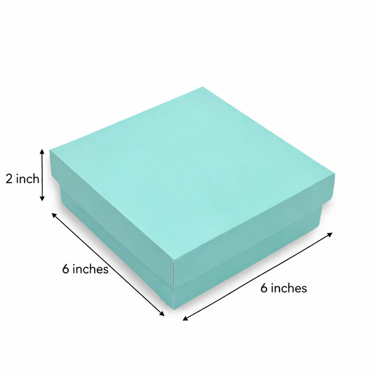 Pastel Green Rigid Hamper Box (6x6x2 inch)
