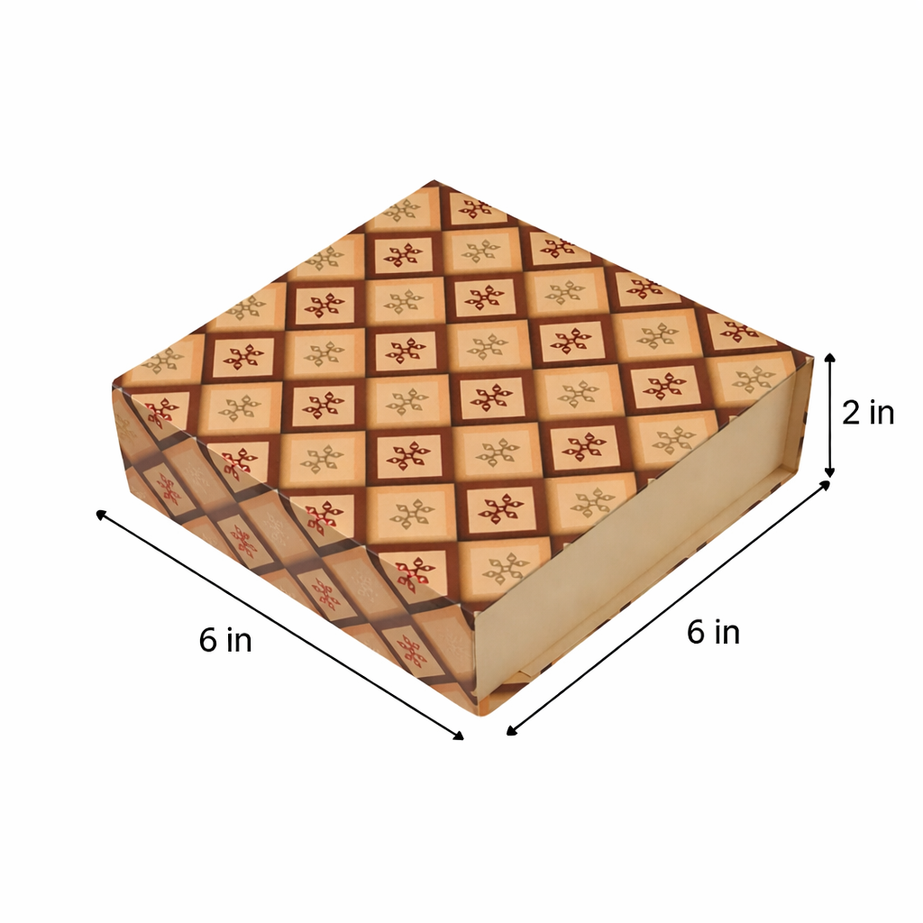 Bisque Collection Magnetic Rigid Hamper Box (6x6x2 inch)