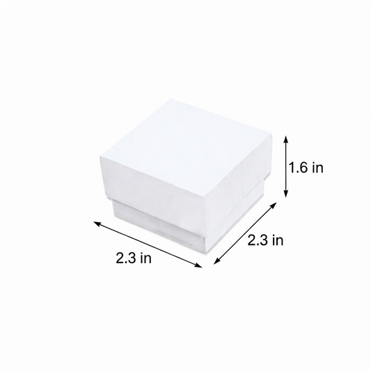 White Rigid Hamper Box (2.3x2.3x1.6 inch)