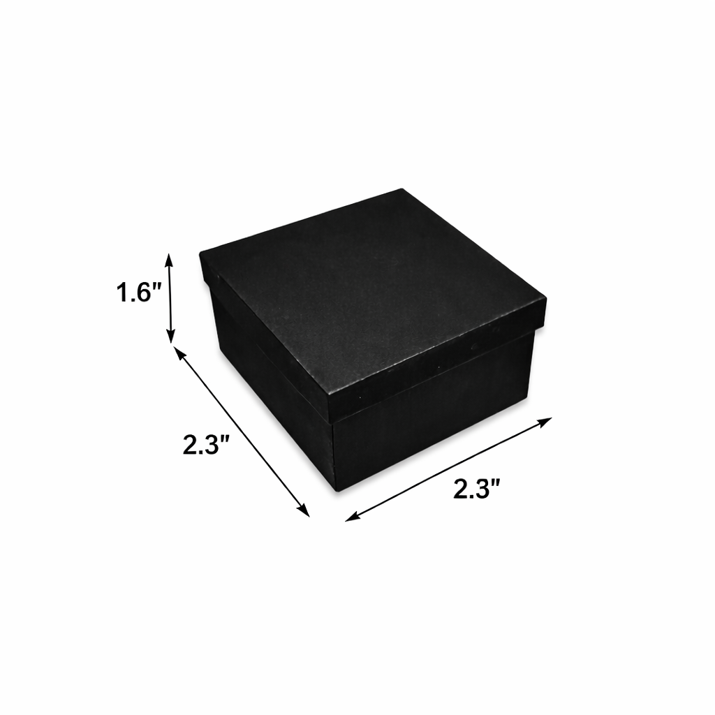 Black Rigid Hamper Box (2.3x2.3x1.6 inch)