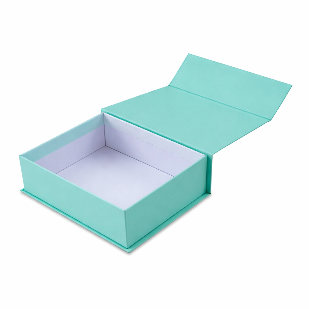 Pastel Green Magnetic Rigid Hamper Box (9x7x2 inch)