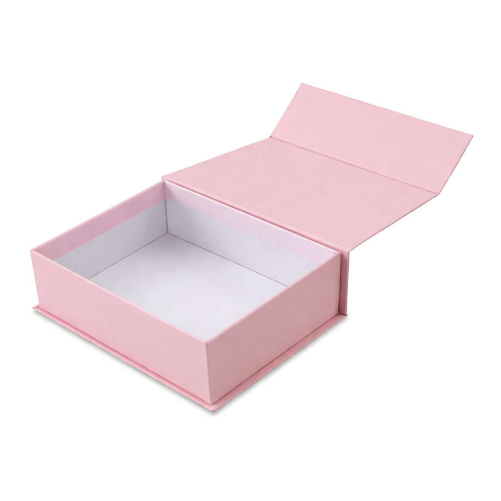 Peach Magnetic Rigid Hamper Box (9x7x2 inch)