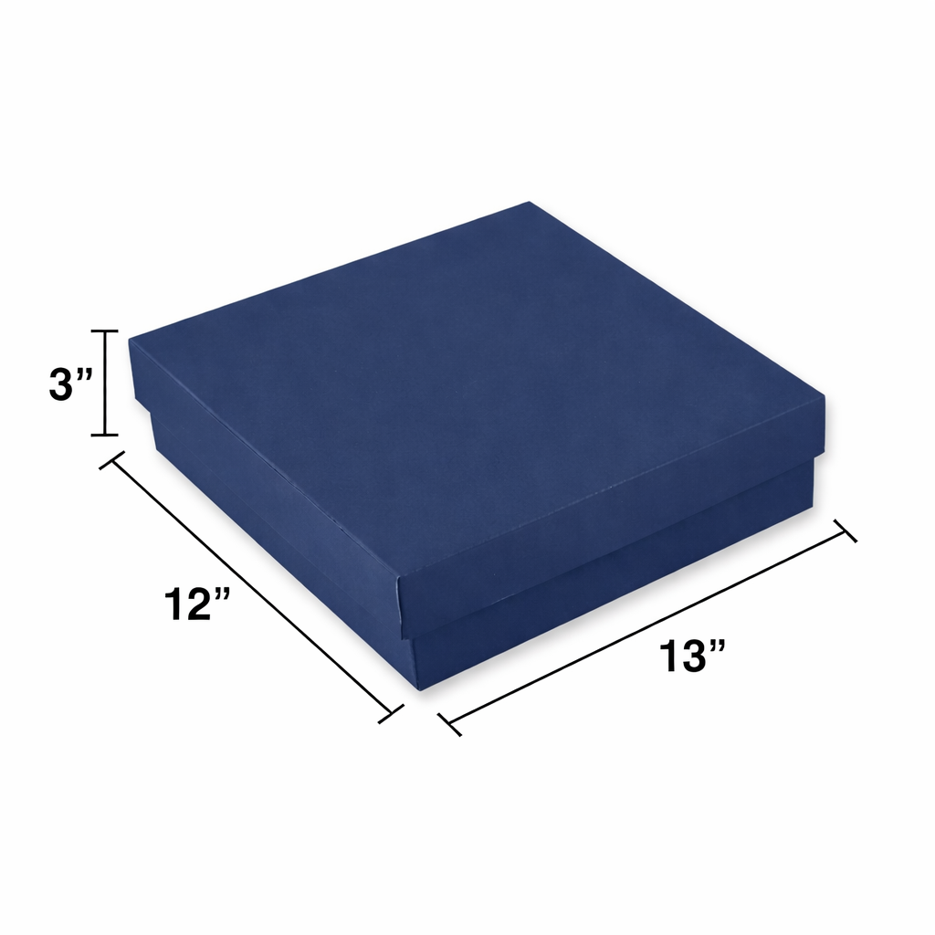 Blue Rigid Hamper Box (13x12x3 inch )