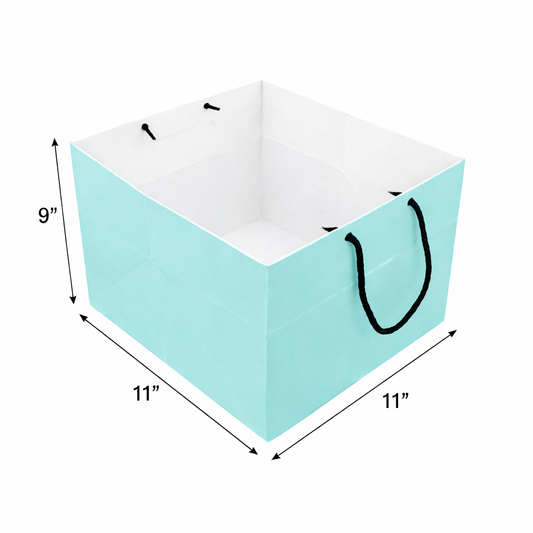 11x11x9 inch Paper Bag (Pastel Green)