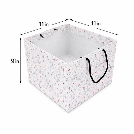 11x11x9 inch Paper Bag (Floral Pattern)