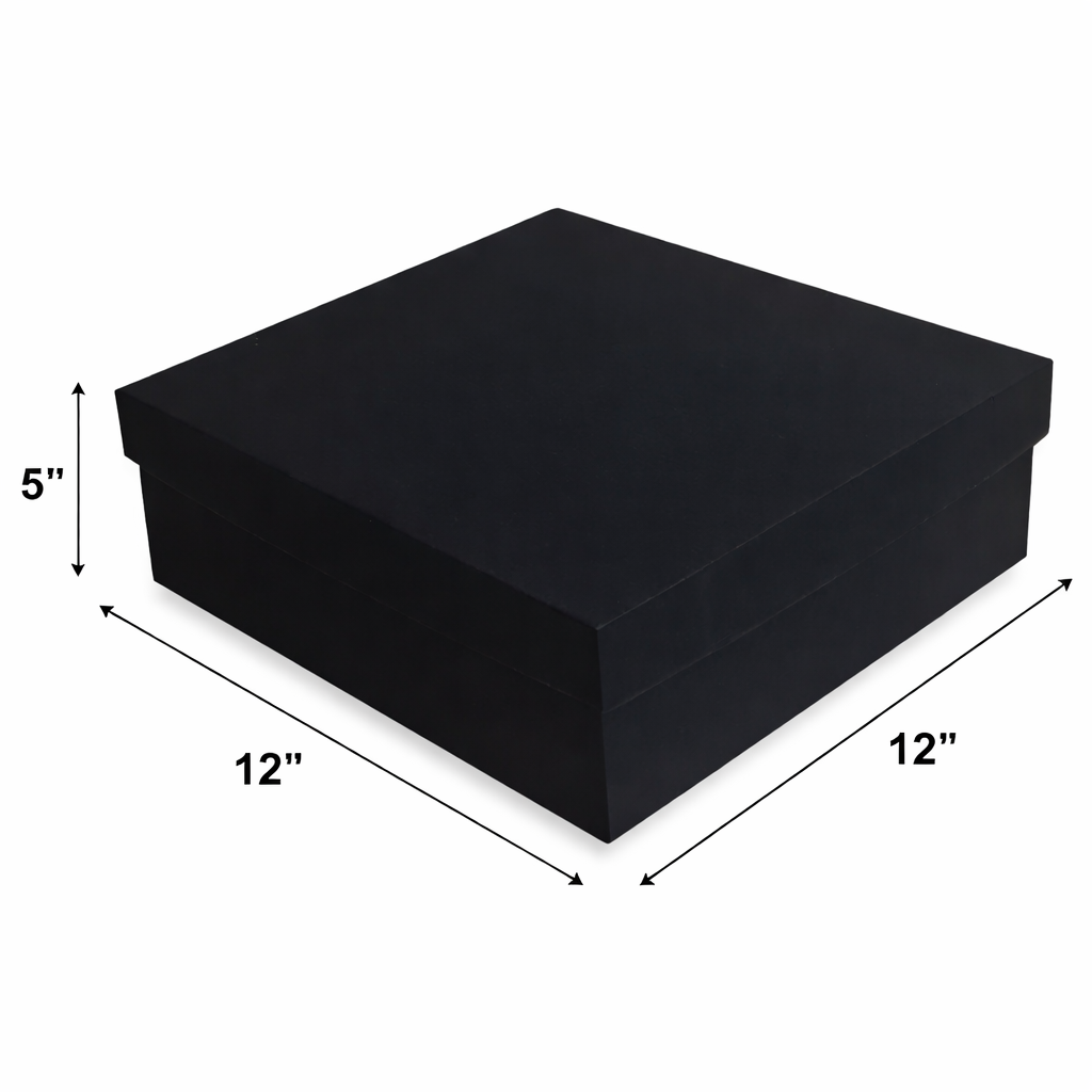 Black Rigid Hamper Box (12x12x5 inch)