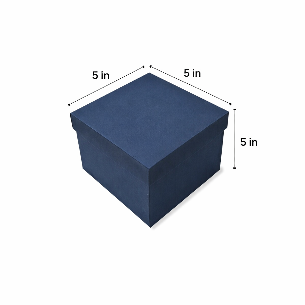 Blue Rigid Hamper Box (5x5x5 inch)