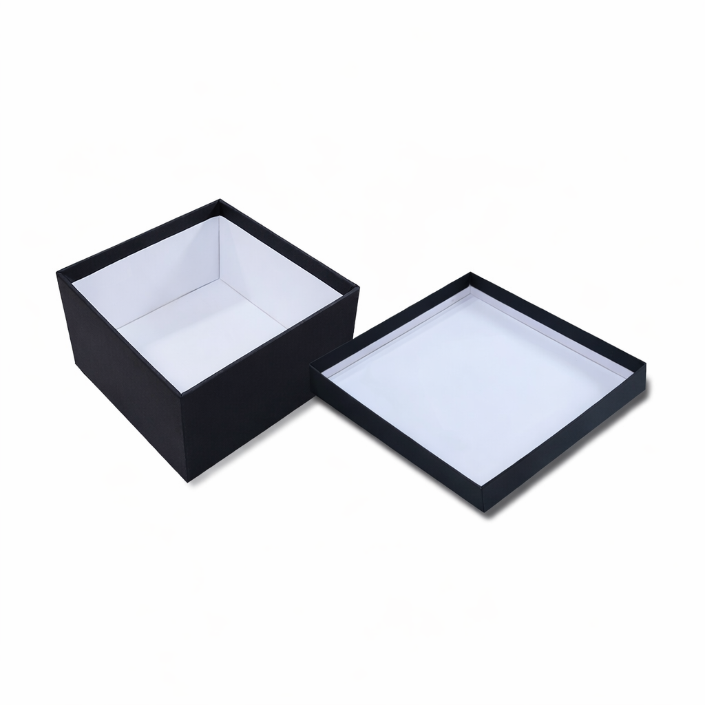 Black Gold Foil: Pattern Rigid Hamper Box (7x7x4 inch)