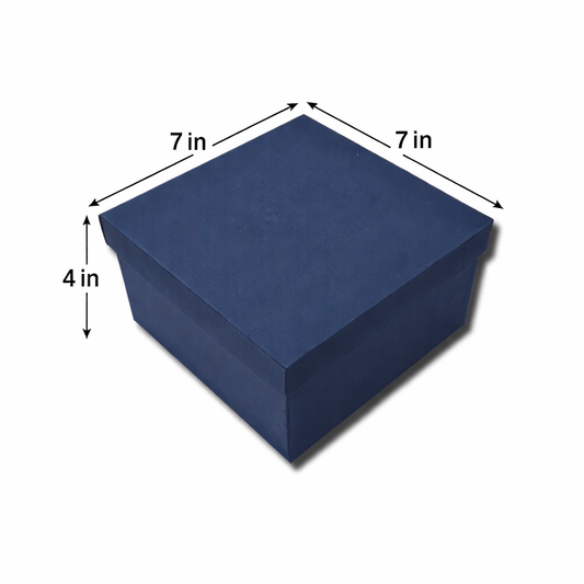 Blue : Rigid Hamper Box (7x7x4 inch)