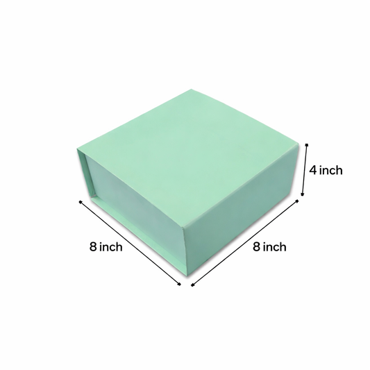 Pastel Green Magnetic Rigid Box (8x8x4 inch)