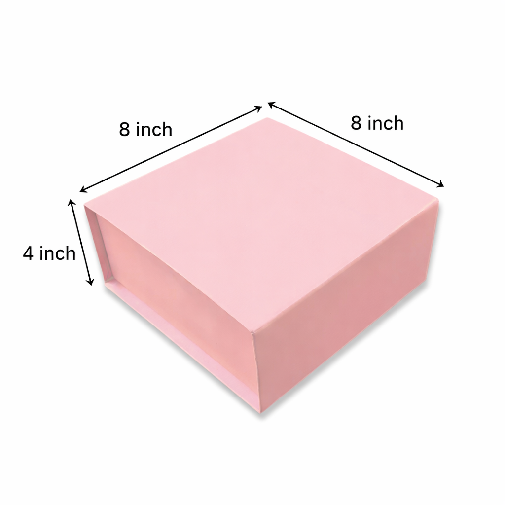 Peach Magnetic Rigid Box (8x8x4 inch)