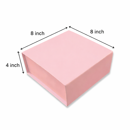 Peach Magnetic Rigid Box (8x8x4 inch)