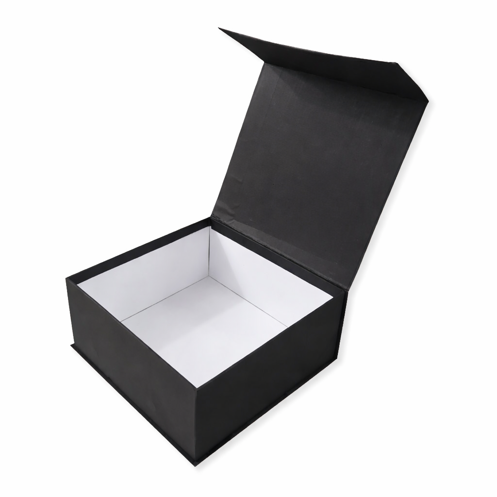 Black Magnetic Rigid Hamper Box (9x9x4 inch)