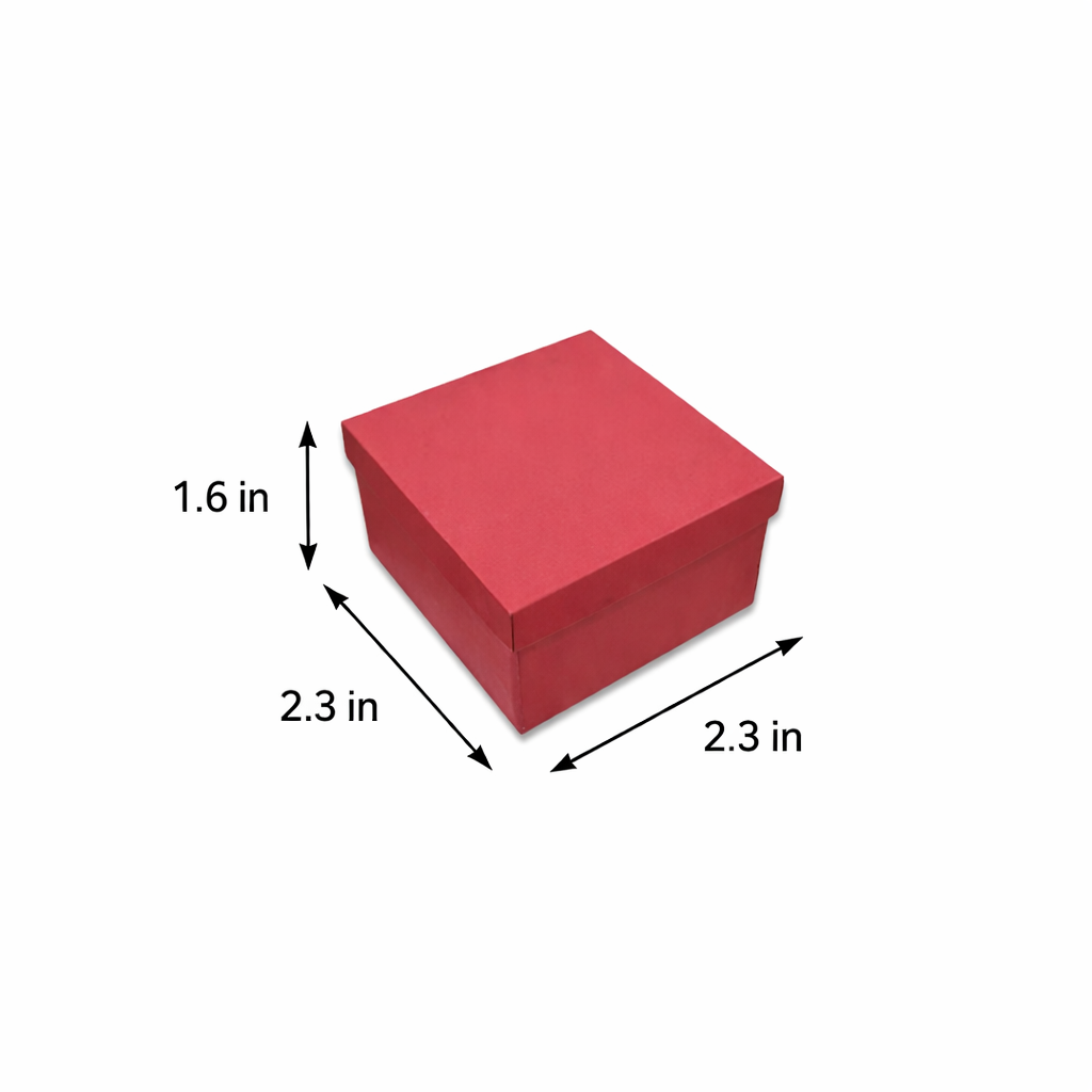 Red Rigid Hamper Box (2.3x2.3x1.6 inch)