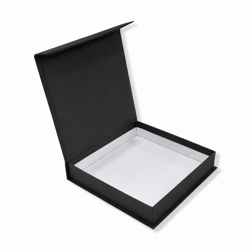 Black  Rigid Hamper Box (8x8x1.5 inch)