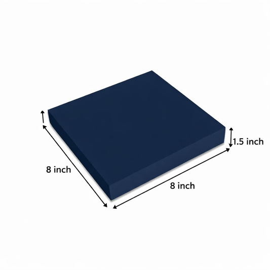 Blue Magnetic Rigid Hamper Box (8x8x1.5 inch)