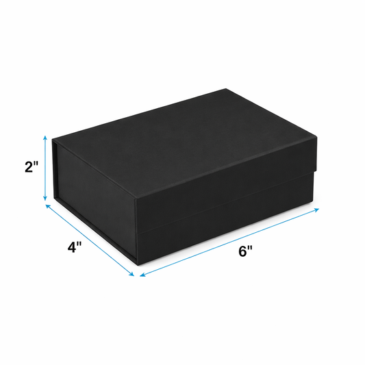 (6x4x2 inch) Black Rigid Magnatic Box