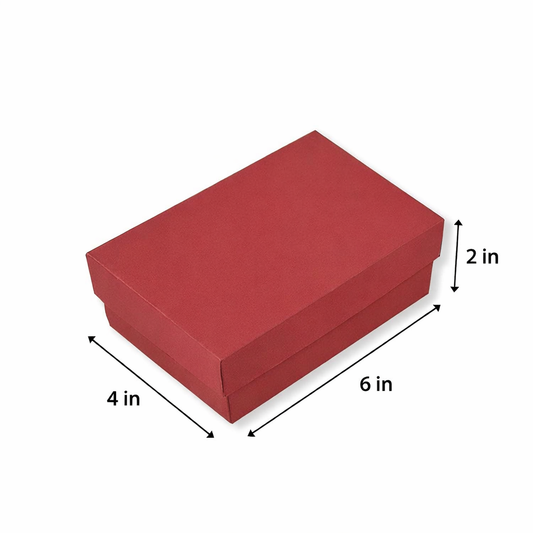 Red : Rigid Hamper Box (6x4x2 inch)