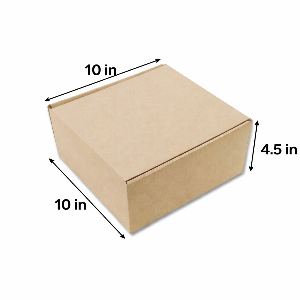 Corrugated Hamper Box (10x10x4.5 inch)