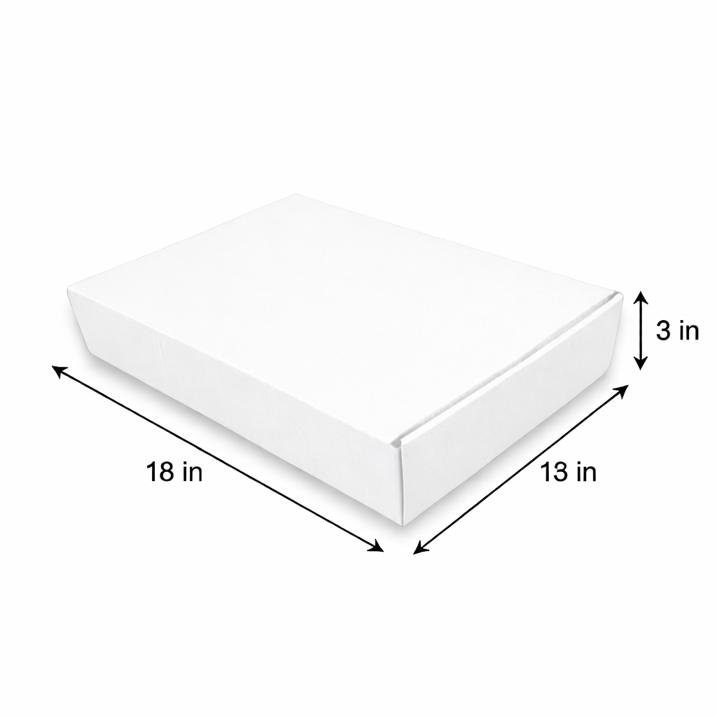Kraft Corrugated Hamper Box (18x13x3 inch)