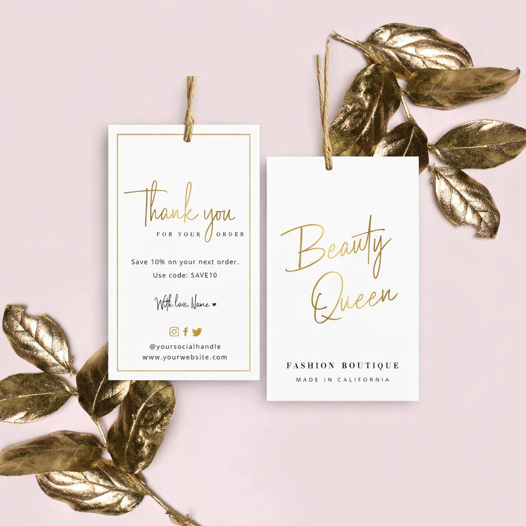 Gold Foil Tags– impressioncart