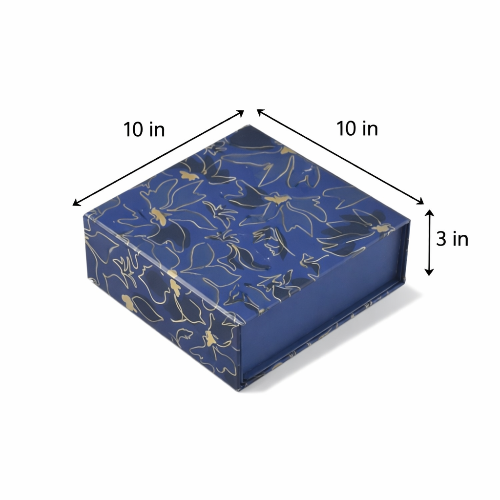 Gold Foil Rigid Magnatic Box (10x10x3 inch)