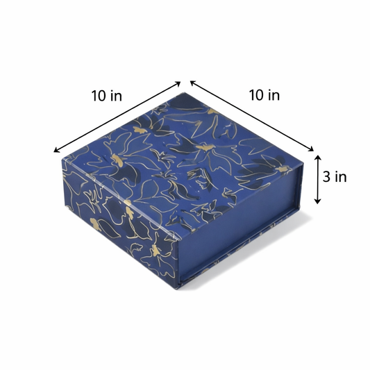 Gold Foil Rigid Magnatic Box (10x10x3 inch)