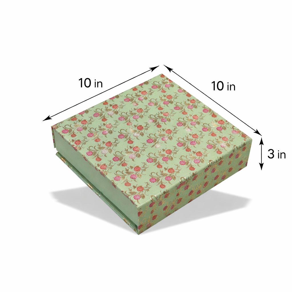 Gold Foil Rigid Magnatic Box (10x10x3 inch)