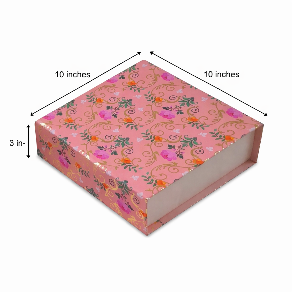 Gold Foil Rigid Magnatic Box (10x10x3 inch)