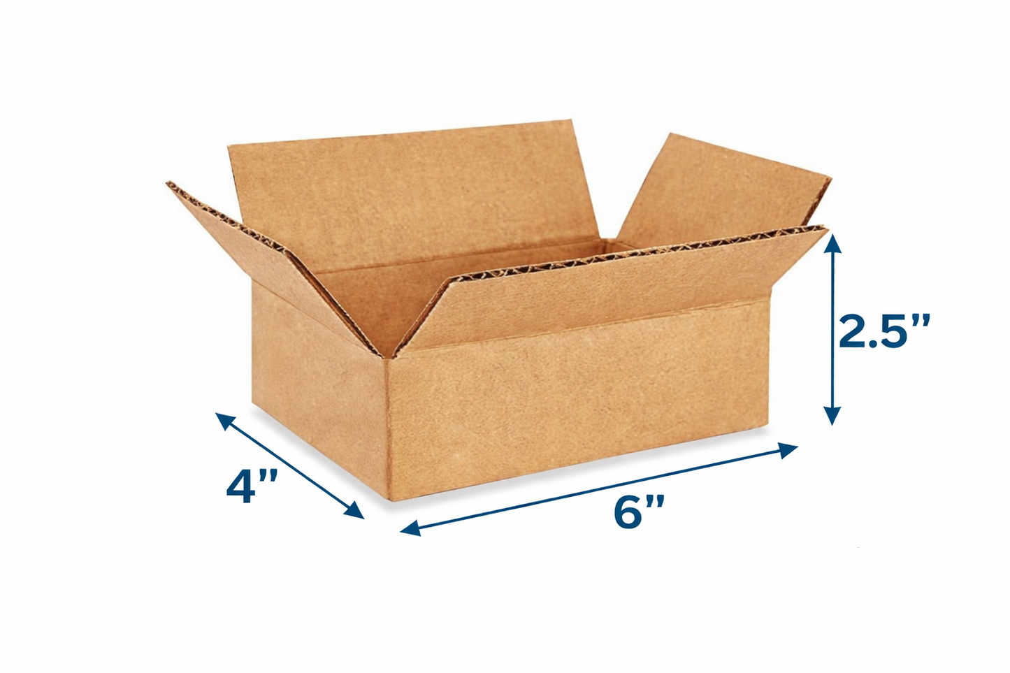 (6x4x2.5 Inch) Universal 3ply Corrugated Box