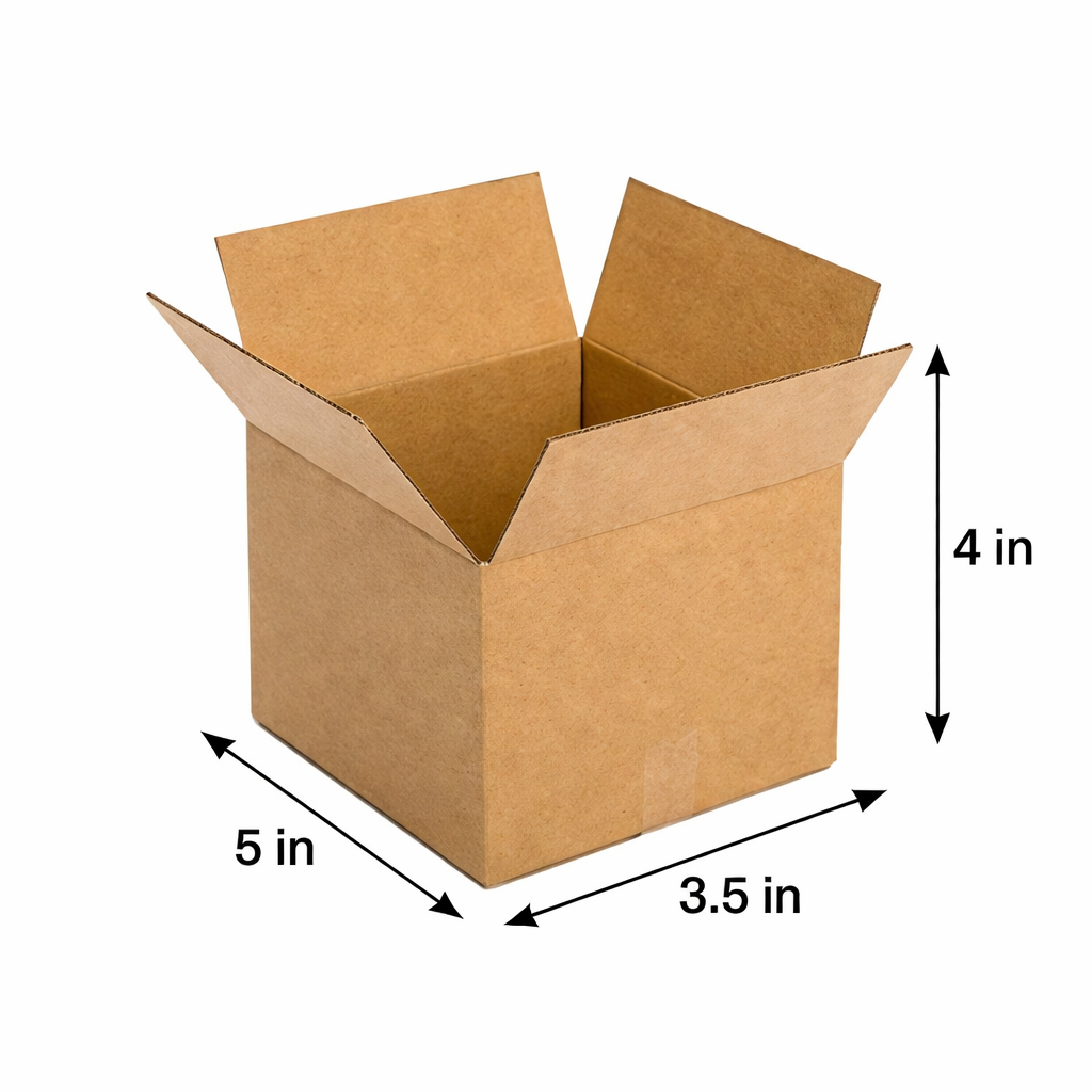 (5x3.5x4 Inch) Universal 3ply Corrugated Box