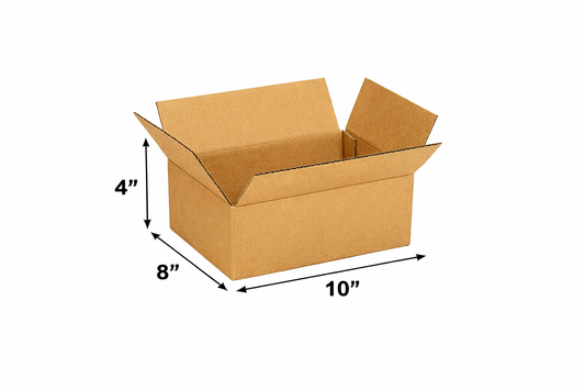 (10x8x4 Inch) Universal 3ply Corrugated Box