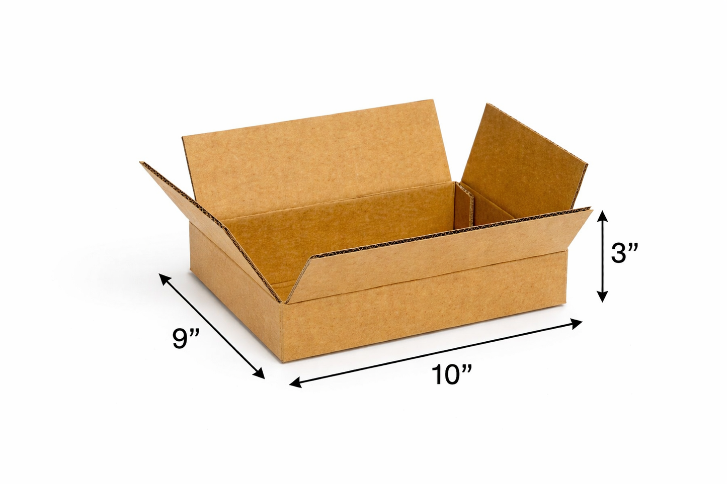 (10x9x3 Inch) Universal 3ply Corrugated Box
