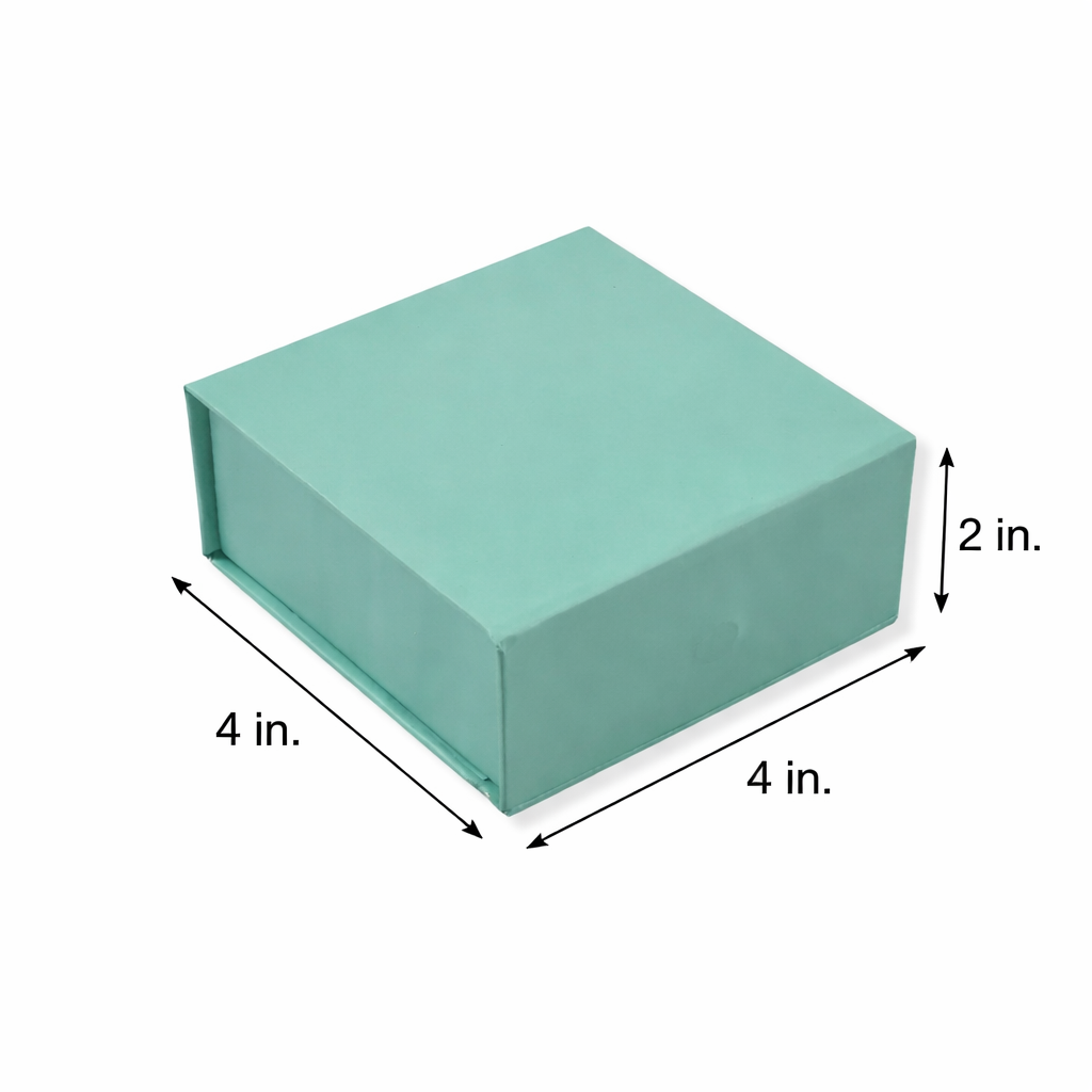 Pastel Green Magnetic Hamper Box (4x4x2 inch)