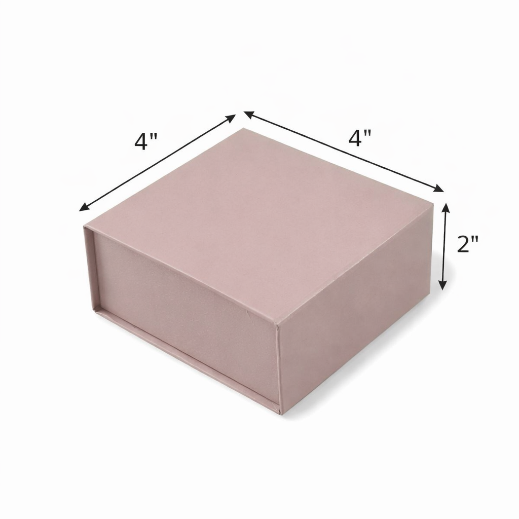 Peach Magnetic Hamper Box (4x4x2 inch)