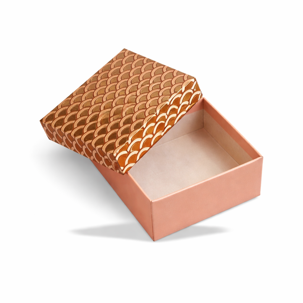 Rose Gold Rigid Hamper Box (6x6x2inch)